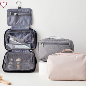 West elm pale pink toiletry bag